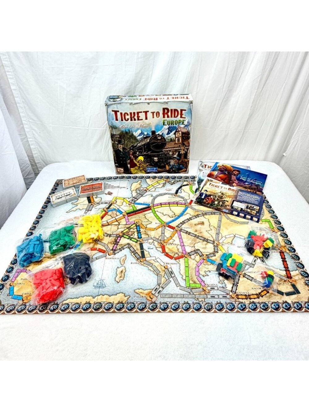 Ticket To Ride Europe Board Game Days of Wonder Alan R. Moon Open Box New Game